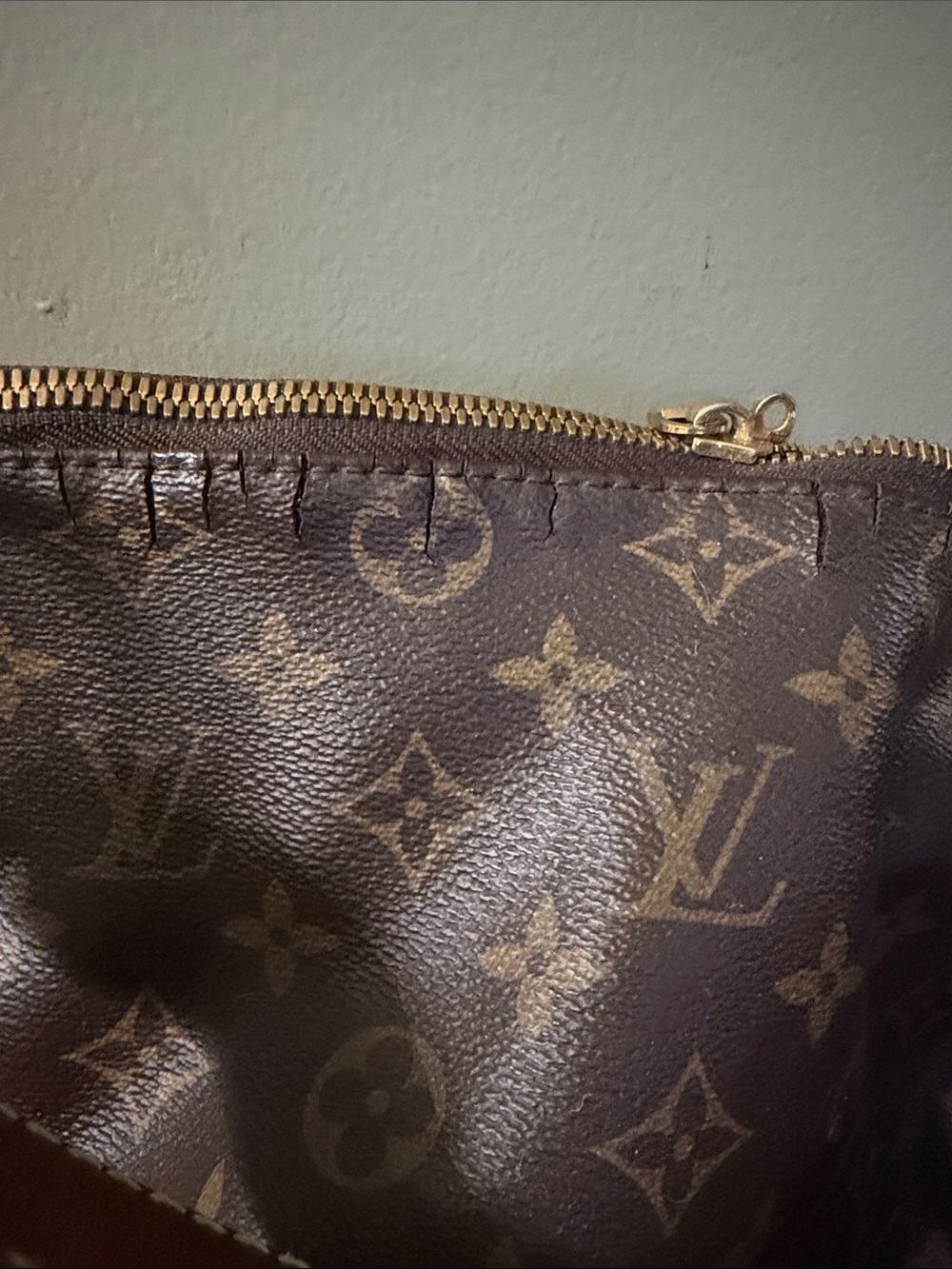 Louis Vuitton Monogram Canvas Hobo Bag in Brown and Tan - Picture 2 of 3